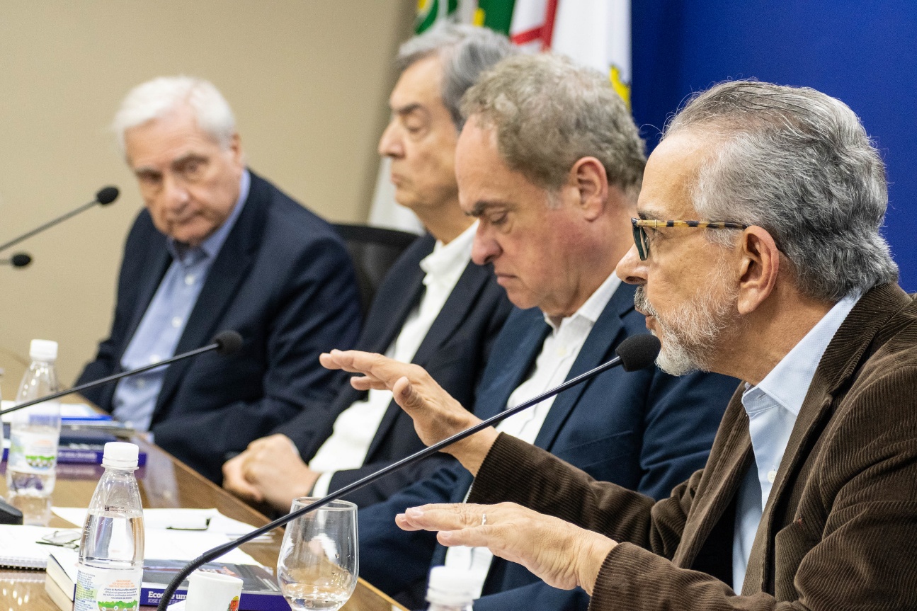 Alfredo Cotait Neto, Rogério Amato, Marcos Nascimento e Antonio Lavareda | Foto: Edu Guimarães / ACSP