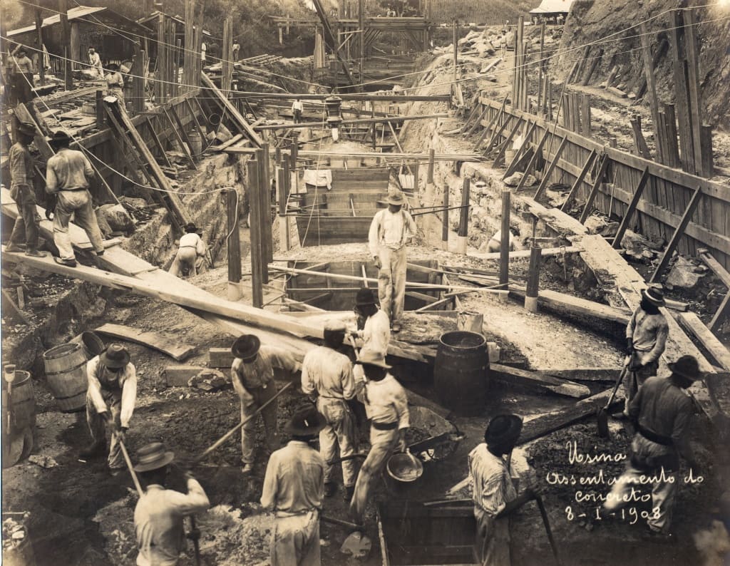 Imagem 2 Obras de construção da casa geradora da Usina de Alberto Torres | Acervo Memória da Eletricidade