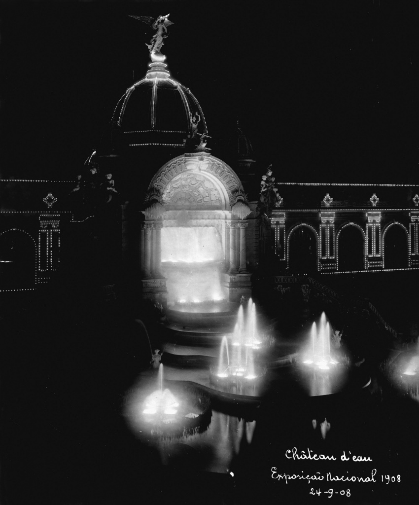 Palácio das Indústrias por outro ângulo, à noite. Foto: Acervo Memória da Eletricidade